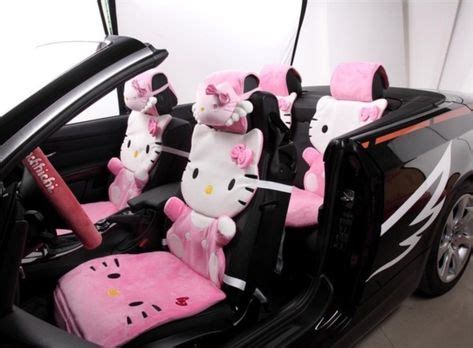 50 Jaw Dropping car interior decor Ideas | Hello kitty car, Pink hello ...