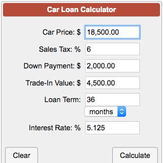 Car Payment Calculator