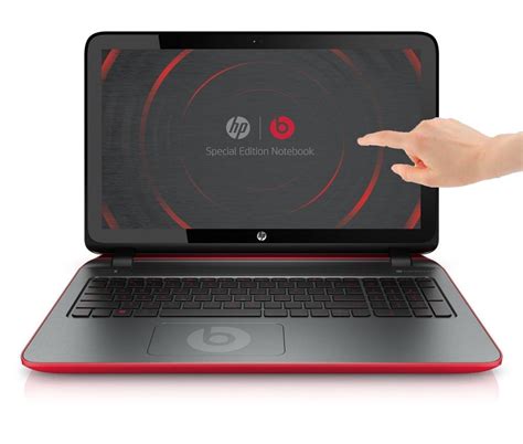 HP Pavilion Beats Special Edition 15-p011nf PC portable tactile 15,6" Rouge/Argent (AMD A8, 4 Go ...