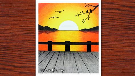 Share 82+ sunset landscape sketch latest - in.eteachers