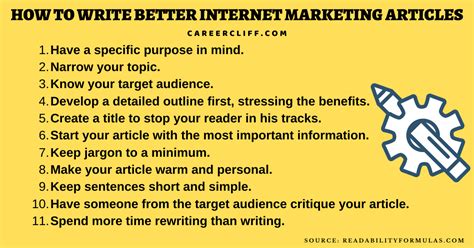 6 Tips on Writing Good Marketing Articles - CareerCliff