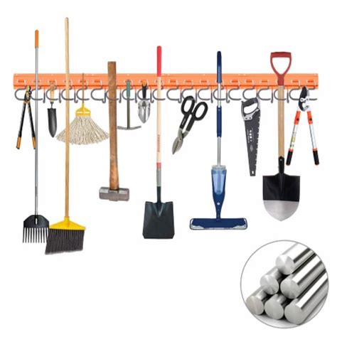 Garden Tool Organizer, FIXM 64 Inch Heavy Duty Garage Tool Organizer ...