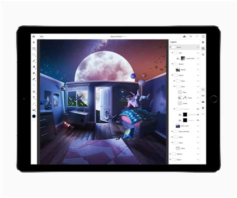 Adobe previews Photoshop CC on iPad and new apps for creative pros - Apple