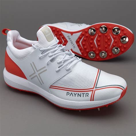 Payntr X Cricket Shoe - Red - Mens Shoes - Spikes