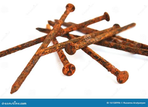 Rusty nails stock photo. Image of construction, nail - 16158996