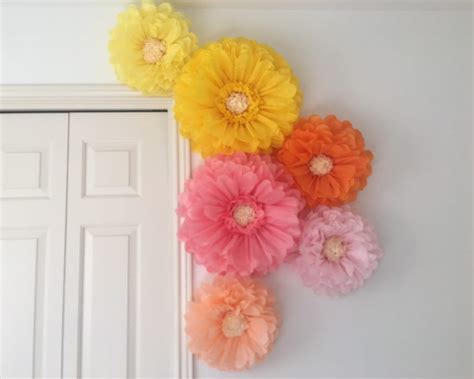 Giant Tissue Paper Flowers for Home and Nursery Decor, Wall Art, Bridal ...