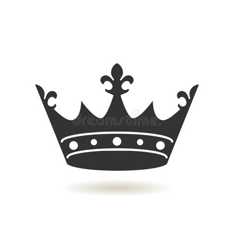 Crown Icon in Trendy Flat Style.Monarchy Authority and Royal Symbols ...