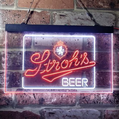 Stroh's Beer Man Cave Bar Neon-Like LED Sign Neon Bar Pub LED Sign | PRO LED SIGN
