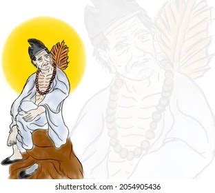 Living Buddha Ji Gong Hand Drawing Stock Illustration 2054905436 ...