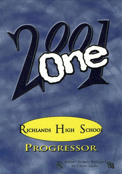 2001 yearbook from Richlands High School from Richlands, North Carolina for sale