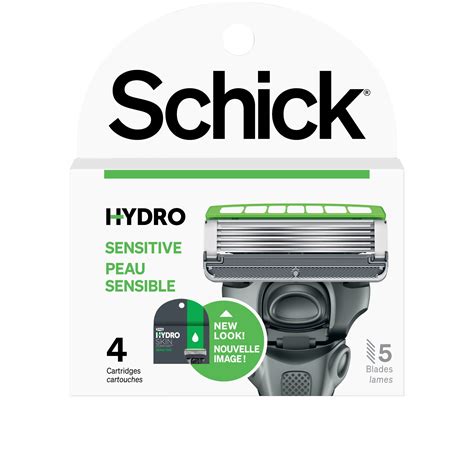 Schick Hydro 5-Blade Skin Comfort Sensitive Skin Mens Razor Blade ...