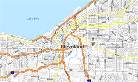 Cleveland Ohio Map - GIS Geography