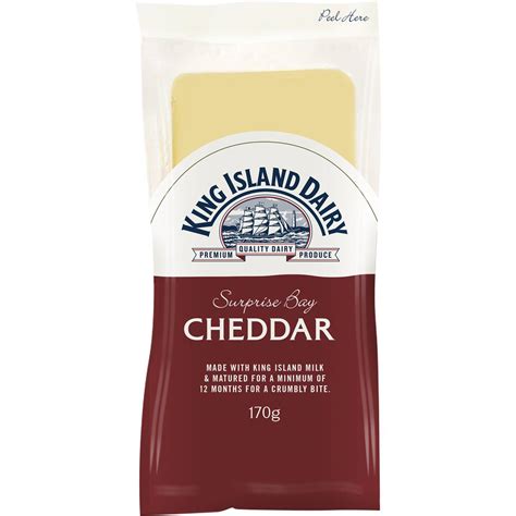 King Island Dairy Surprise Bay Cheddar Cheese 170g | Woolworths