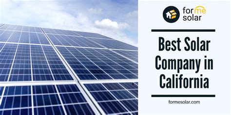 Best Solar Company in California