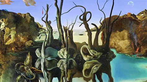 swans reflecting elephants Dali - YouTube