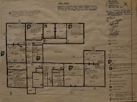 First Floor, Plan III: Plan of the First Floor of Borley Rectory, Showing Position of 'Cold Spot ...