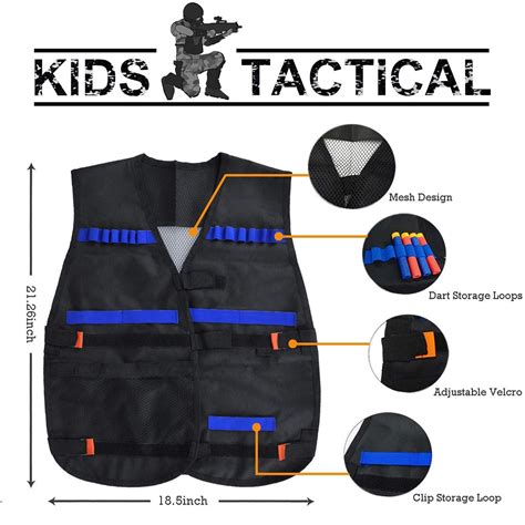 Kids tactical vest suit camouflage elite soft bullet battle equipment vest children's adjustable ...