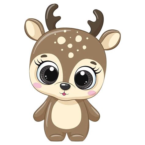 Christmas Deer Clipart, Winter clipart, Cartoon Christmas, Kids Clipart ...