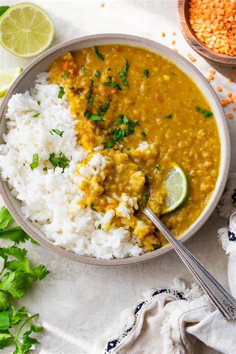 Lentil Curry (Prompt Pot or Range) - FitLifeGoals