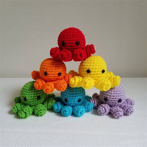 Amigurumi Gift, Crochet Amigurumi Free, Amigurumi Patterns, Crochet Toys, Octopus Plush, Crochet ...