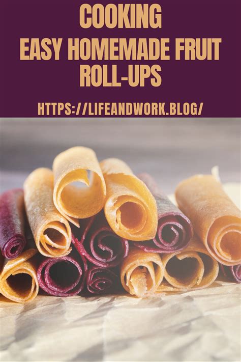 Easy Homemade Fruit Roll-Ups