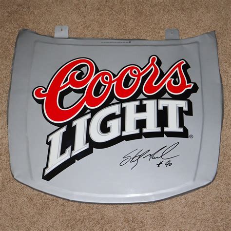 NASCAR Sterling Marlin Coors Light Replica Hood w/Replica Autograph 26.5 X 23.5 | #4558813614