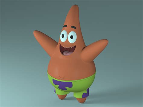 Patrick Star 3D Model - FlatPyramid