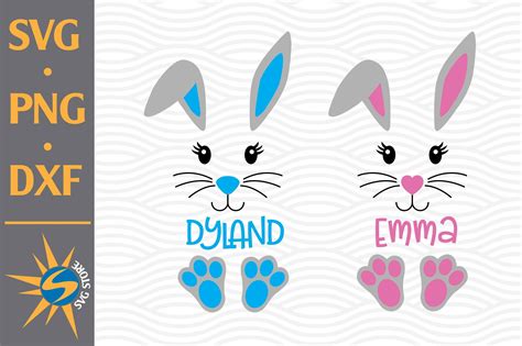 Easter Bunny SVG, PNG, DXF Digital Files Include (796496) | Cut Files ...