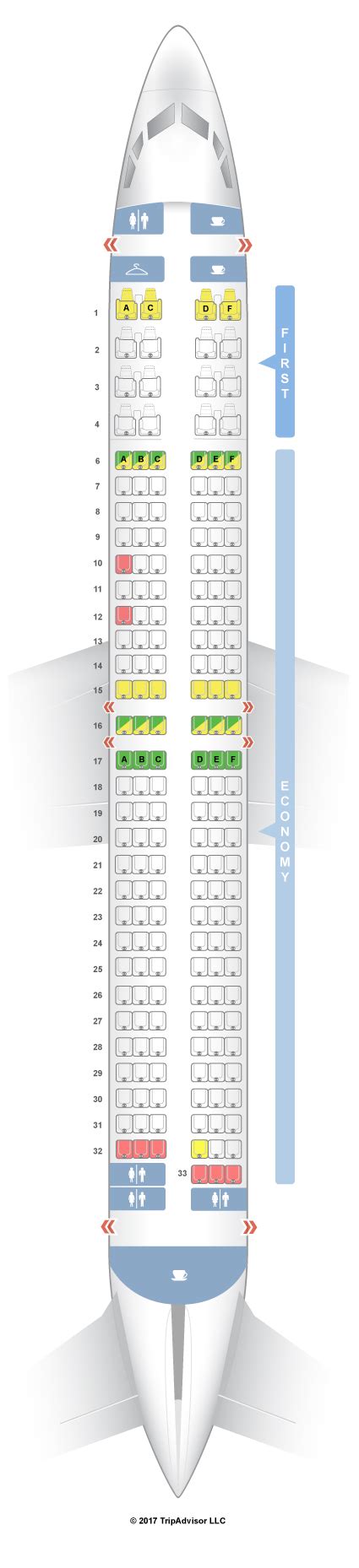 SeatGuru Seat Map Alaska Airlines Boeing 737-900 (739) V1