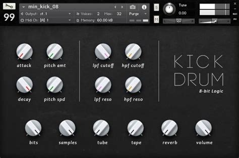 Kick Drum - Free Drum Samples + Kontakt by 99Sounds • ProducerSpot