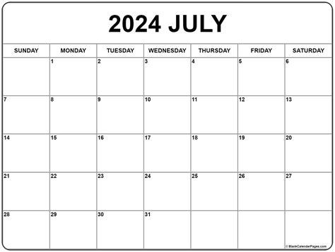 Calendar For July 2024 - Get Calendar 2023 Update