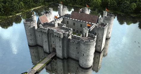 aerial view of castles - Google Search | Bodiam castle, Aerial view, Castle