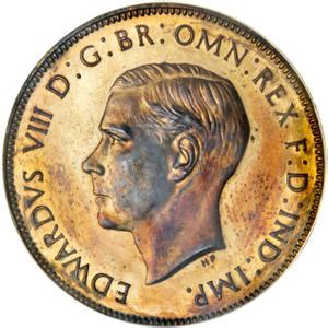 Penny 1937 Edward VIII, Coin from United Kingdom - Online Coin Club