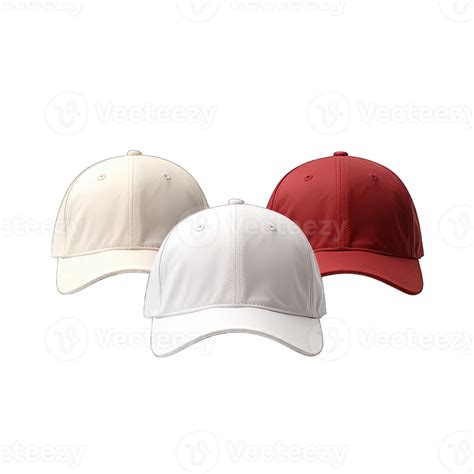 Cap mockup. Isolated on transparent background, realistic cap hat ...