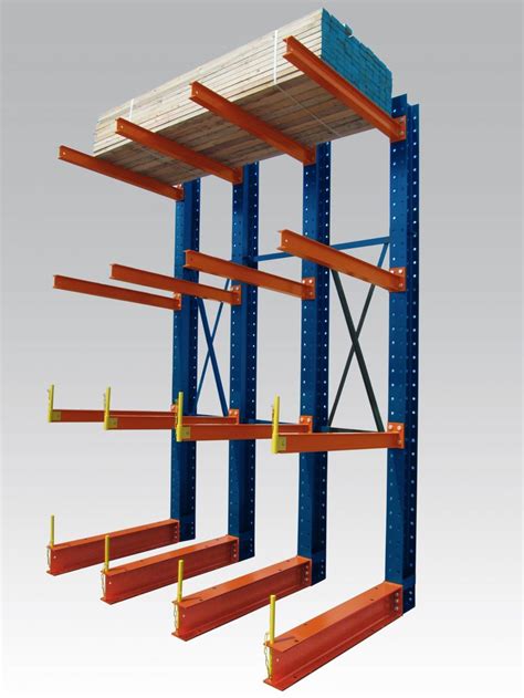 Lumber Cantilever High Loading Capacity Heavy Duty Storage Racks Cantilevered Type