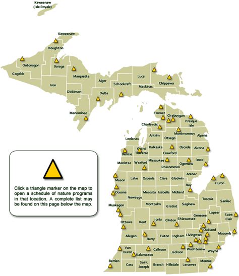 Michigan State Parks Map - Map Of The World