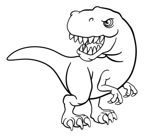 Moving Dinosaurs Clipart Outline