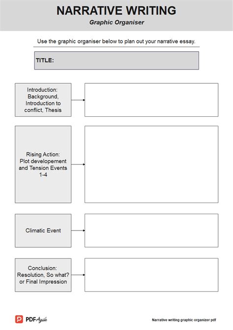 Narrative Writing Graphic Organizer Template | PDF Agile