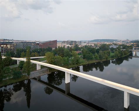 Štvanice footbridge in Prague, Czech Rep|Bridge