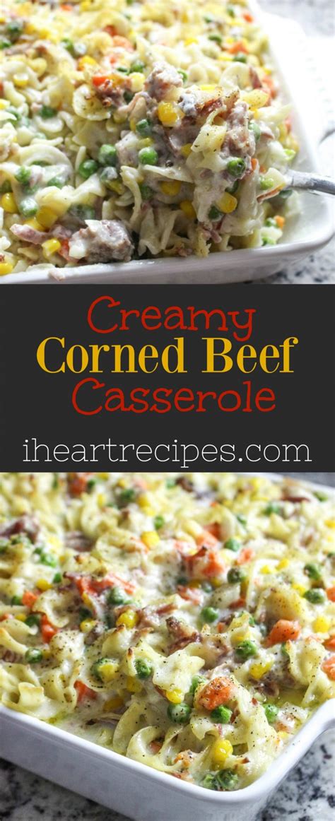 Creamy Corned Beef Casserole Recipe | I Heart Recipes