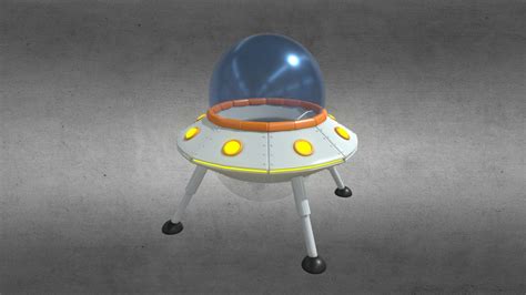 Cartoon UFO - Buy Royalty Free 3D model by bboycafard [af73a84] - Sketchfab Store