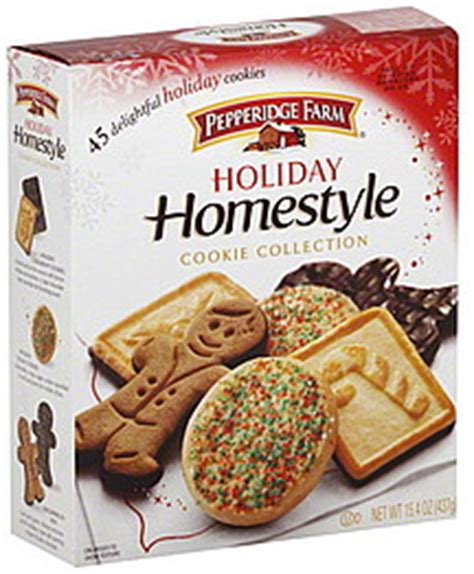 Pepperidge Farm Cookie Collection Holiday Homestyle 45.0 ea Nutrition ...