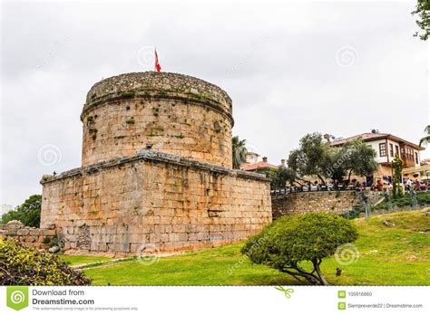 Old Town of Antalya, Turkey Editorial Image - Image of building ...