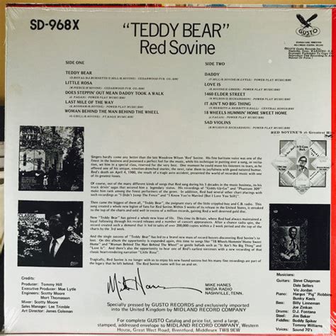 Red Sovine Teddy Bear – Country Music USA