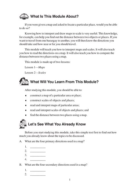 Maps and Scales - ..... - What Is This Module About? If you were given ...