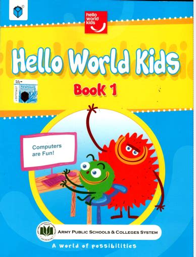 APSACS: HELLO WORLD KIDS BOOK 1 | Paramount Books