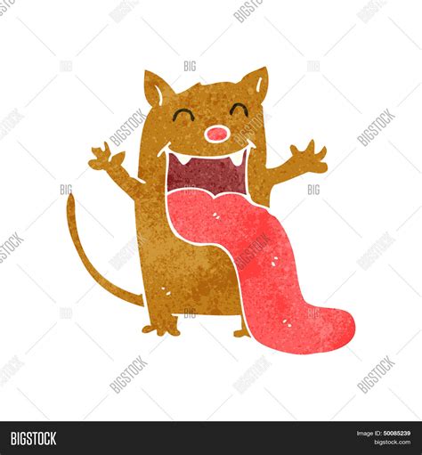 Retro Cartoon Cat Vector & Photo (Free Trial) | Bigstock