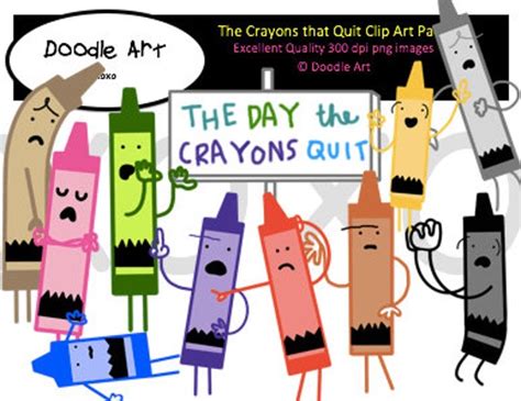 The Day the Crayons Quit - Etsy