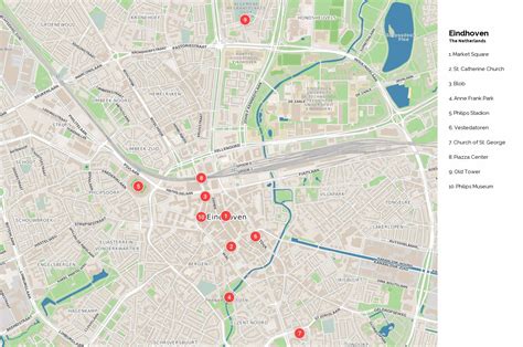 Large Eindhoven Maps for Free Download and Print | High-Resolution and Detailed Maps