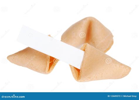 Blank Fortune Cookie stock photo. Image of lottery, open - 12449372